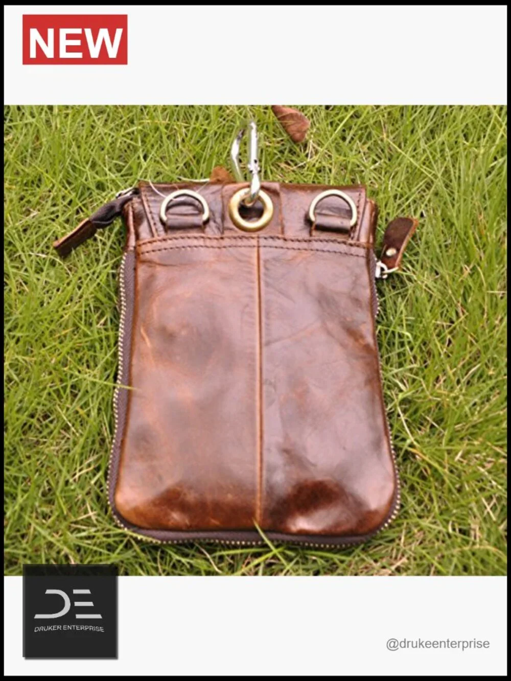 Genuine Leather Messenger Shoulder Bag Crossbody Belt Waist Pack